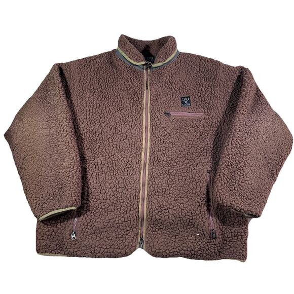 South2 West8 Sherpa Fleece Jacket Brown Size S Made in Japan Nepenthes